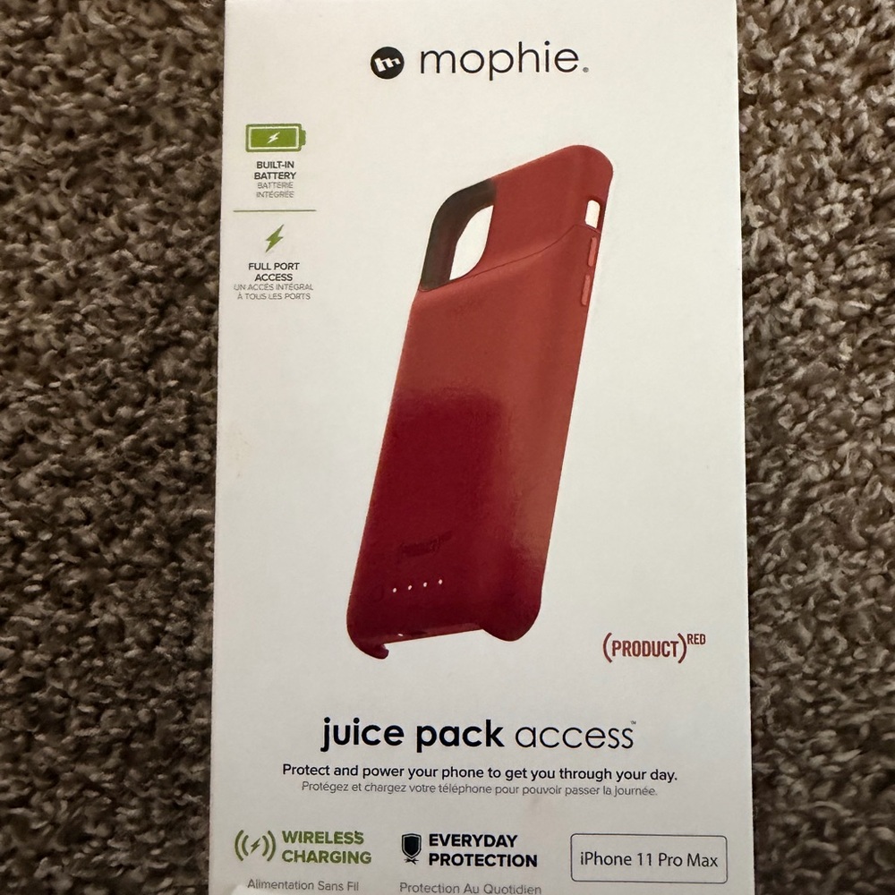 Mophie Red Juice Pack Access Case for iPhone 11 Pro Max